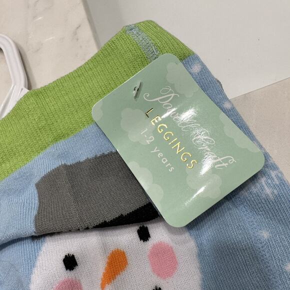 NWT Powell Craft Winter Snowman Footless Tights - Picture 3 of 3